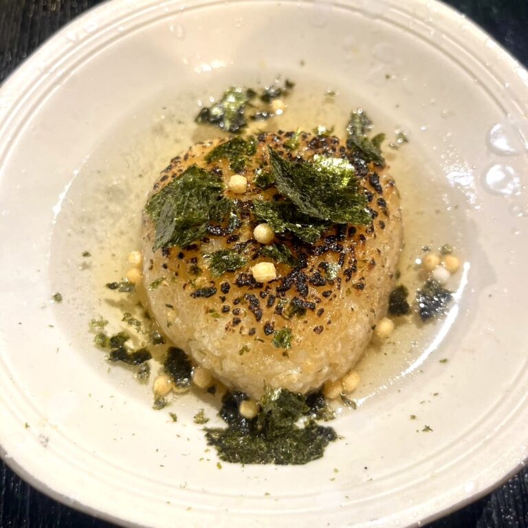 Grilled Rice Ball Onigiri with Broth Chazuke
