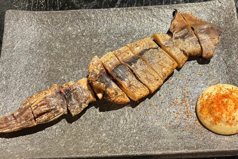 Seared Whole Dried Squid with Liver