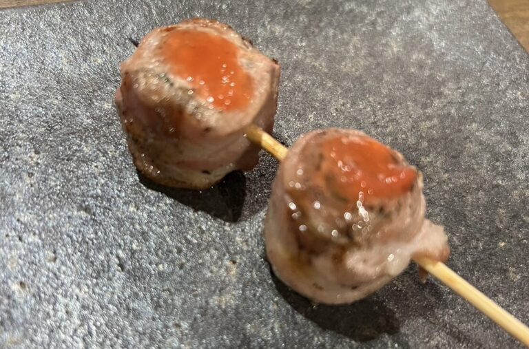 Perilla Pork Roll with Pickled Plum