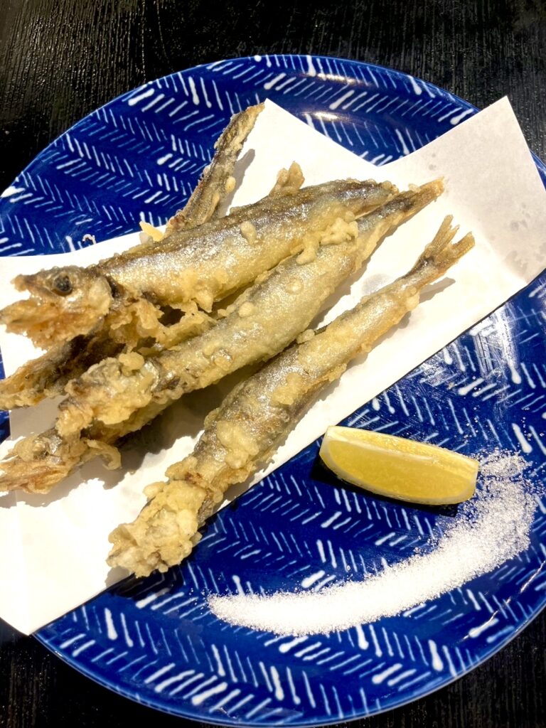 Shishamono Tempura with Roe