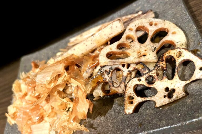 Charcoal-grilled Lotus Root