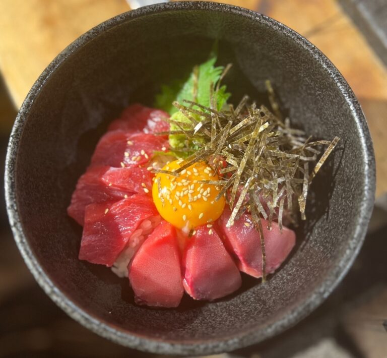 Premium tuna yukke rice bowl