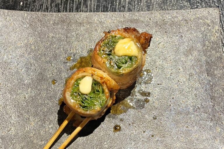 Garlic Chive and Cheese Pork Roll