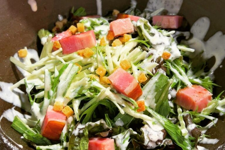 Caesar Salad with Charcoal-grilled Bacon