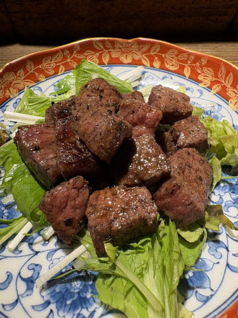 Charcoal-Grilled Wagyu Dice