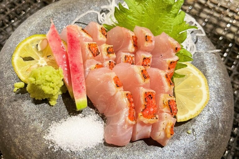 Golden-eyed snapper sashimi